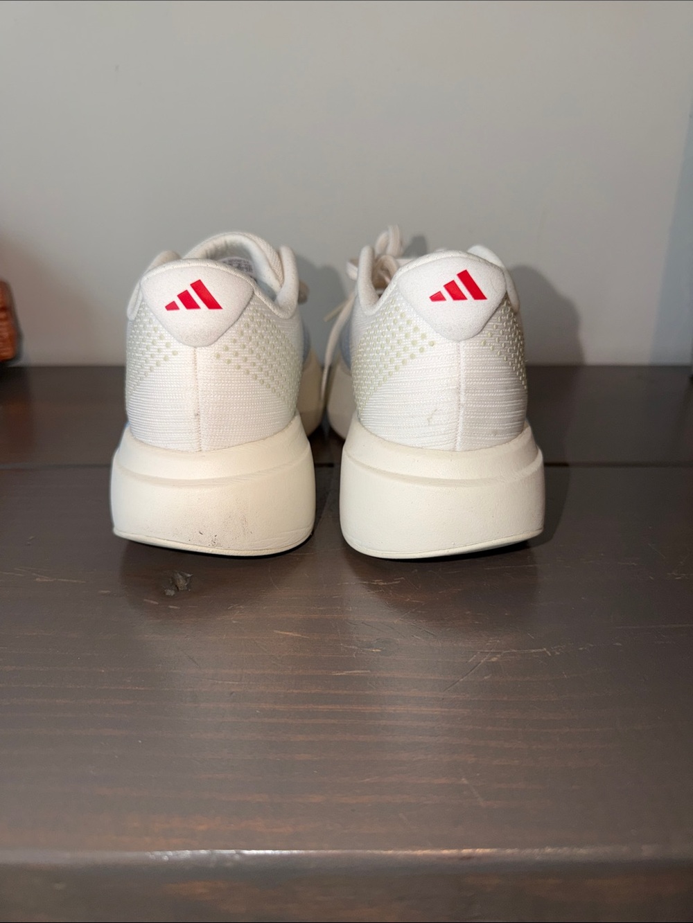 adidas Women’s White & Light Blue Athletic Running Shoes - Picture 3 of 6